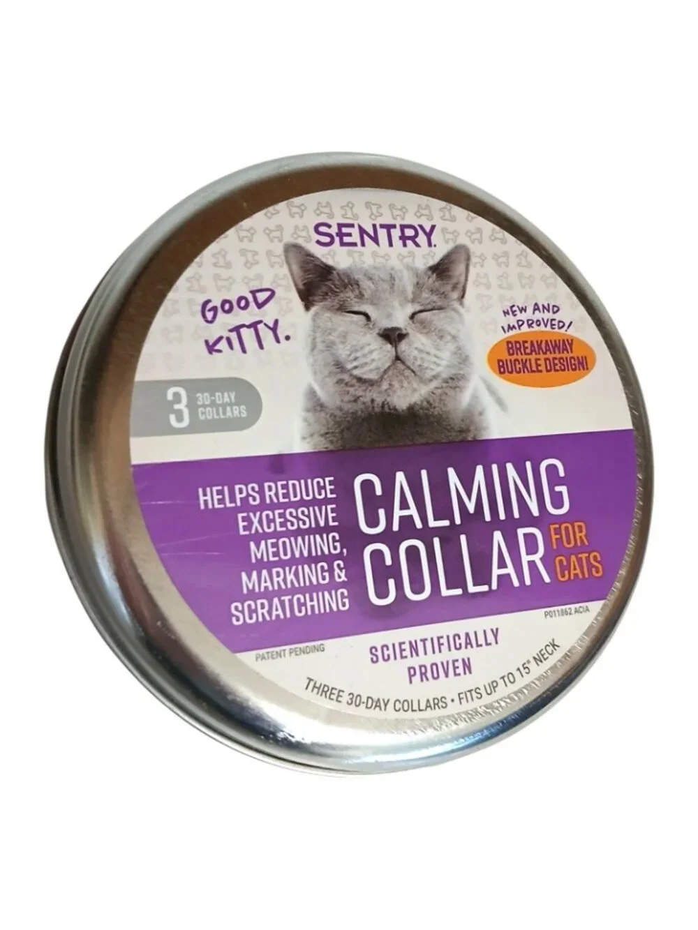 Sentry Calming Collar for Cats, Purple - 2 Count 30-days each (60 days Total)